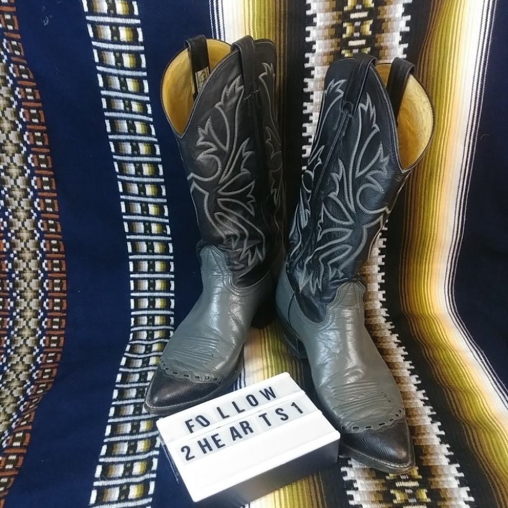 #679 Nocona Boot Black Western Cowboy Boots Womens